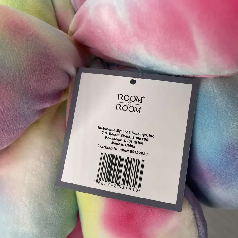 Succulent Pillow Pod‎ NWT Feels Like Squishmallows Rainbow Tie Tye Dye Girly